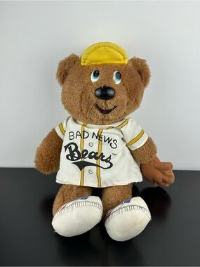 Vintage Knickerbocker Bad News Bears 15” Teddy Bear Plush Stuffed Animal